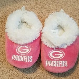 Baby girls Green Bay Packers booties